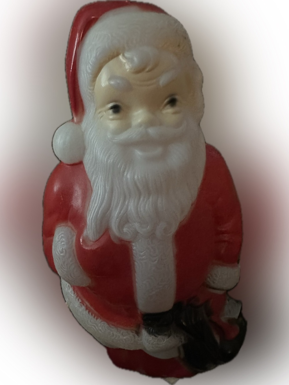 VINTAGE TABLETOP CHRISTMAS EMPIRE PLASTIC CORP. 1968 BLOW MOLD SANTA "NO LIGHT"